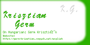 krisztian germ business card